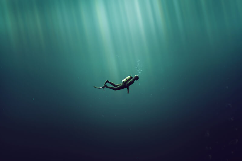 How deep can a human dive?
